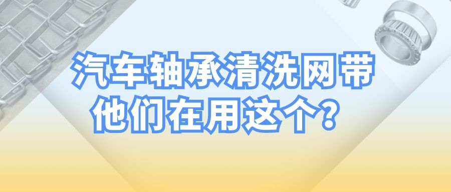 【軸承清洗設備】-為什么都選擇長城網帶？